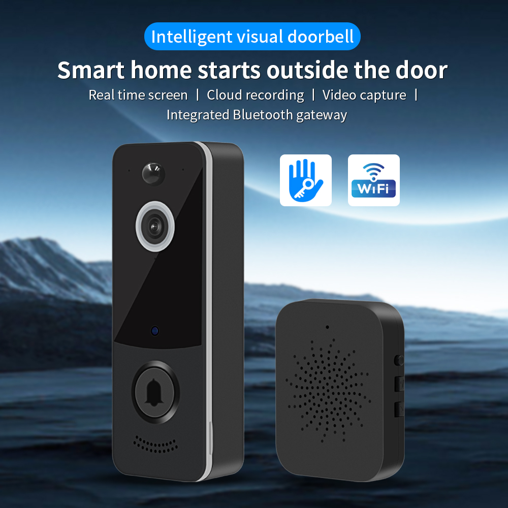 Home Security Packages - Sonnette vidéo WIFI 1080P, application TTLOCK,