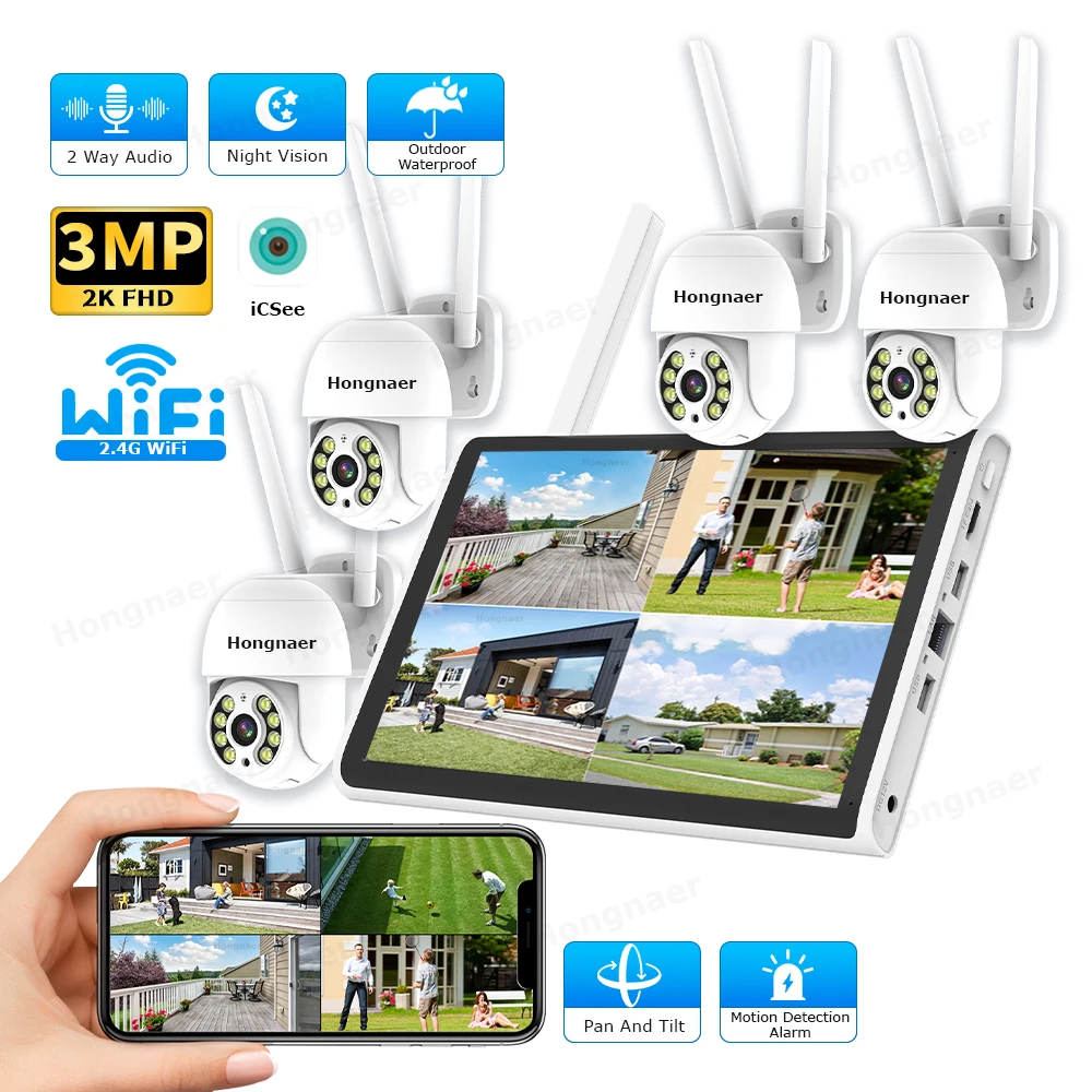 Home Security Nvr - Kit de Système de Caméras de