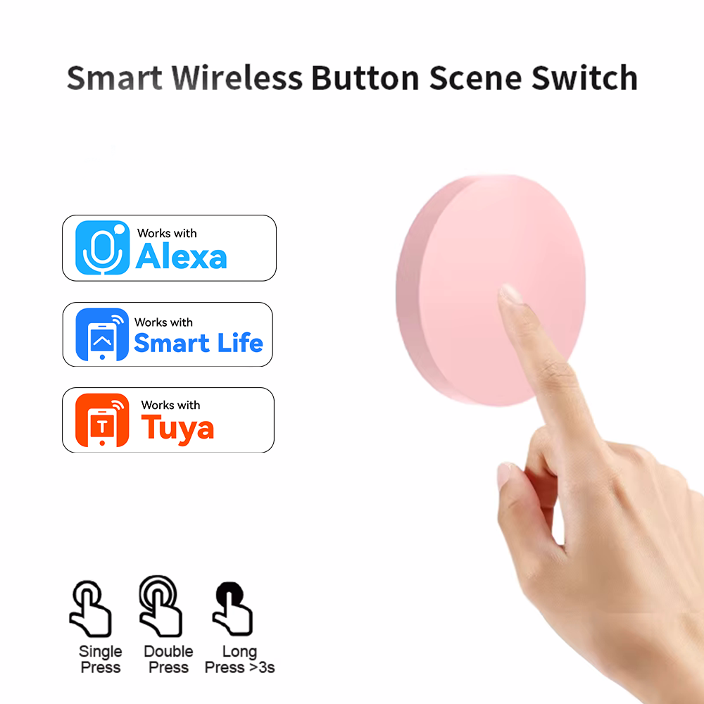 Home Security Alexa - Bouton intelligent sans fil ZigBee pour