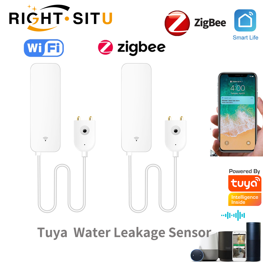 Home Security App - Capteur de fuite d'eau WiFi Tuya,