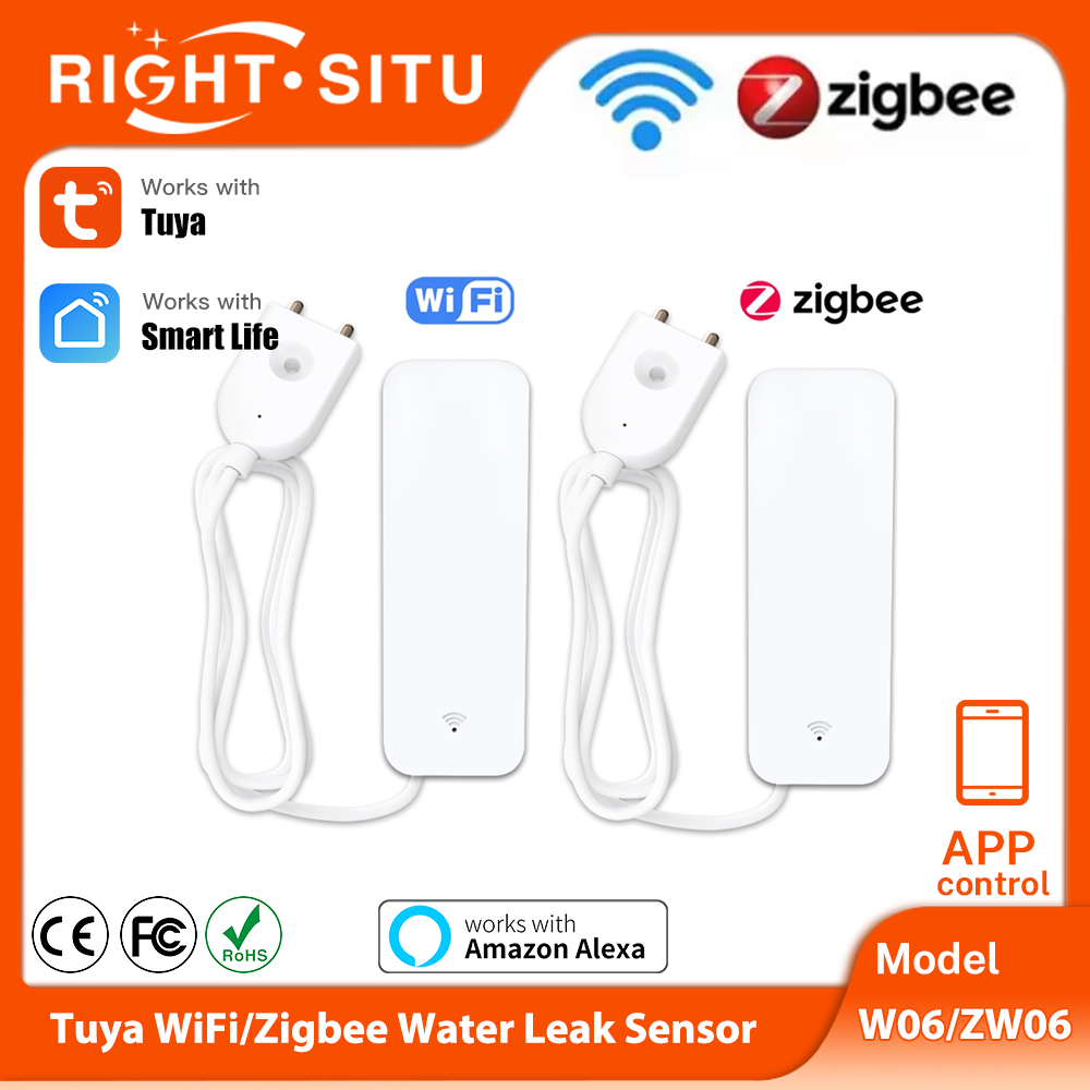 Home Security App - Tuya WiFi Zigbee capteur d'eau détecteur