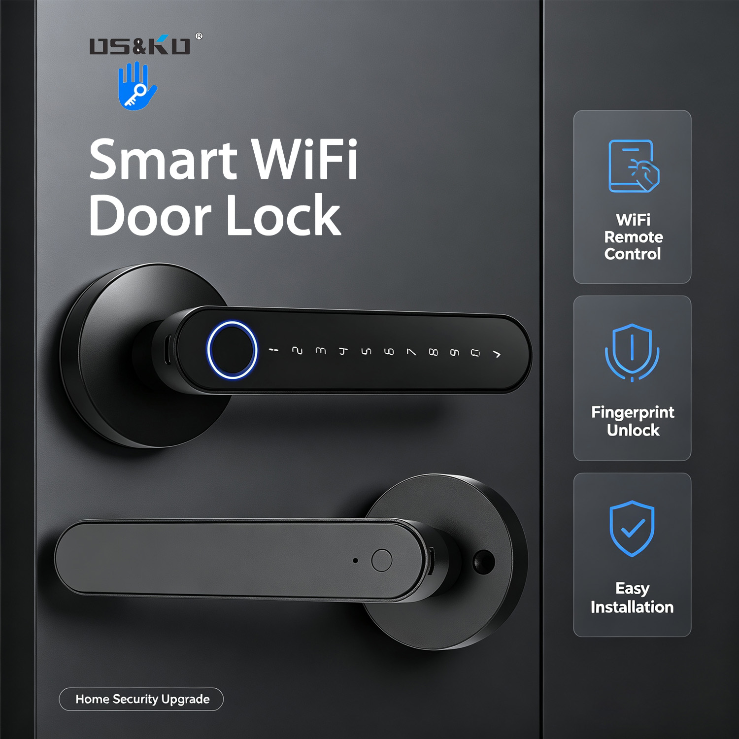 Home Security Battery - Serrure de porte numérique intelligente TTLock,