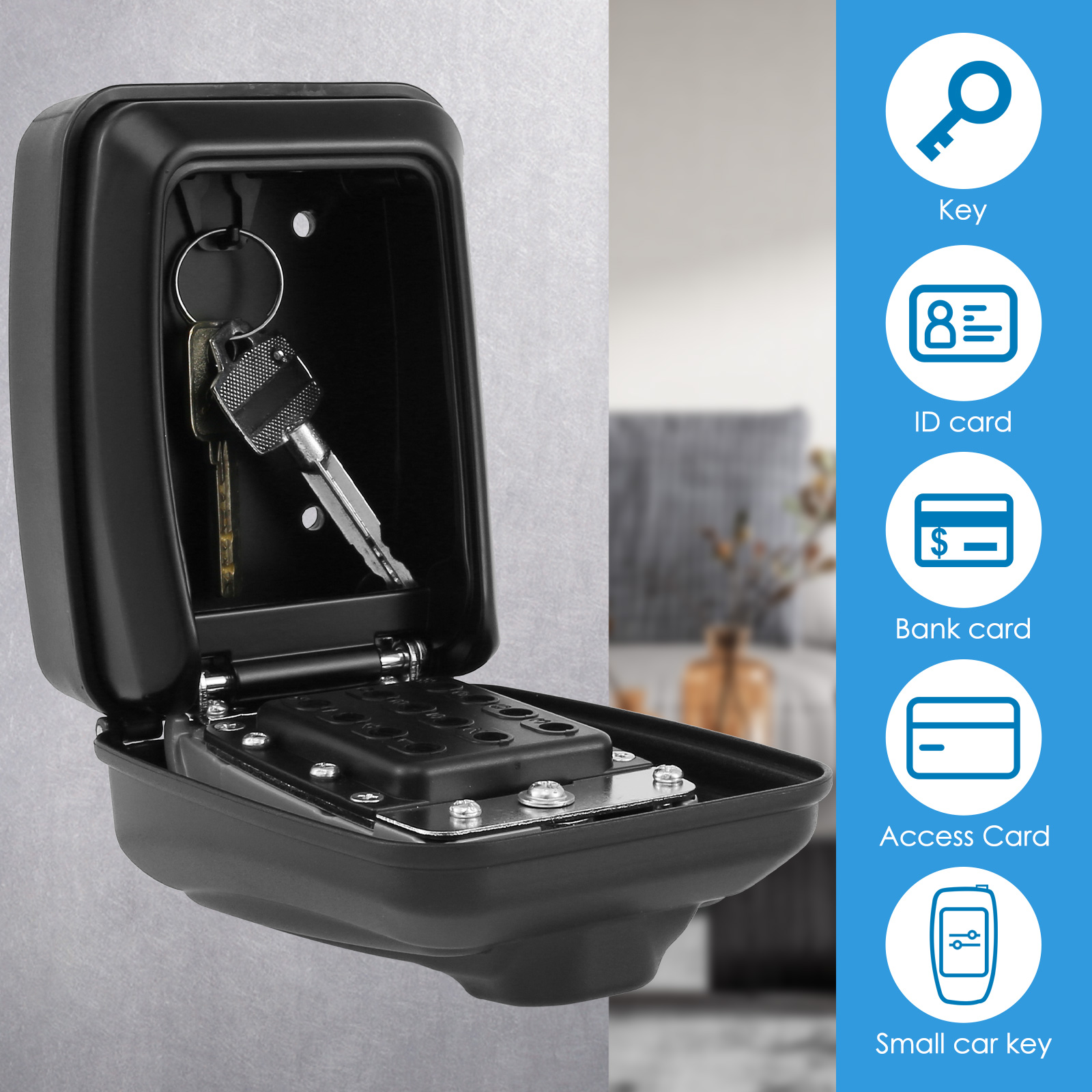 Coffre-fort mural à code secre - Home Security Packages avis et prix