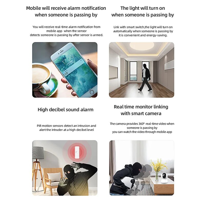 Tuya-Capteur de mouvement PIR  - Home Security Alexa avis et prix