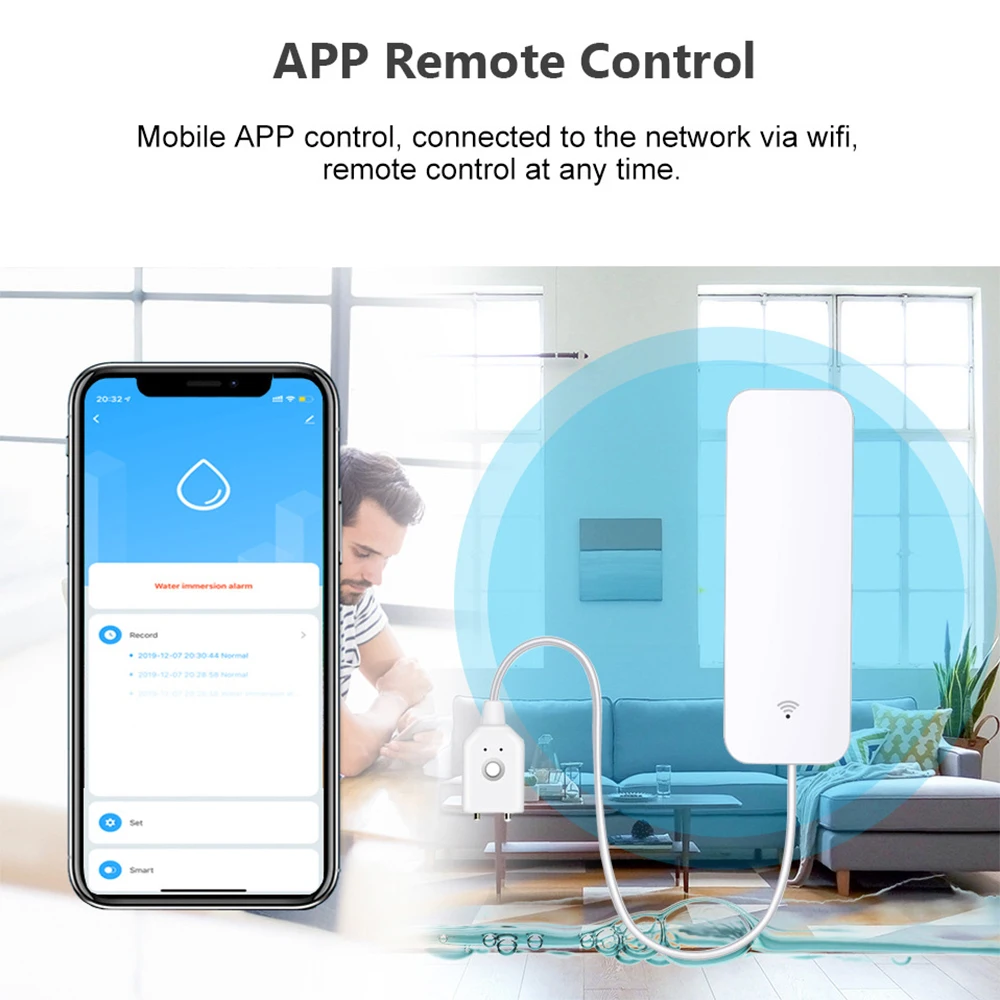 Tuya WiFi Zigbee capteur d'eau - Home Security App avis et prix