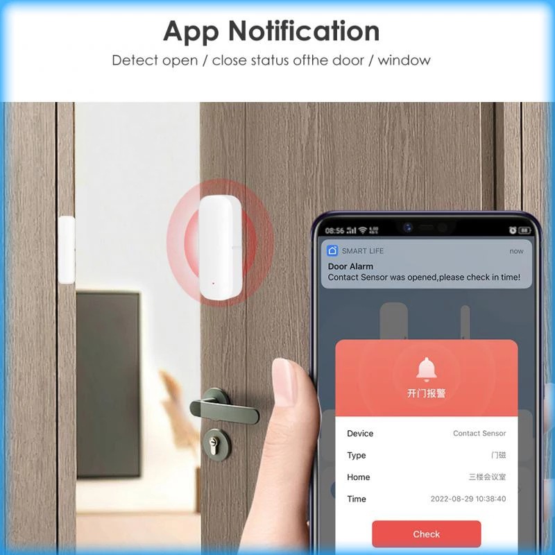 Tuya Wifi capteur de porte int - Home Security Alexa avis et prix