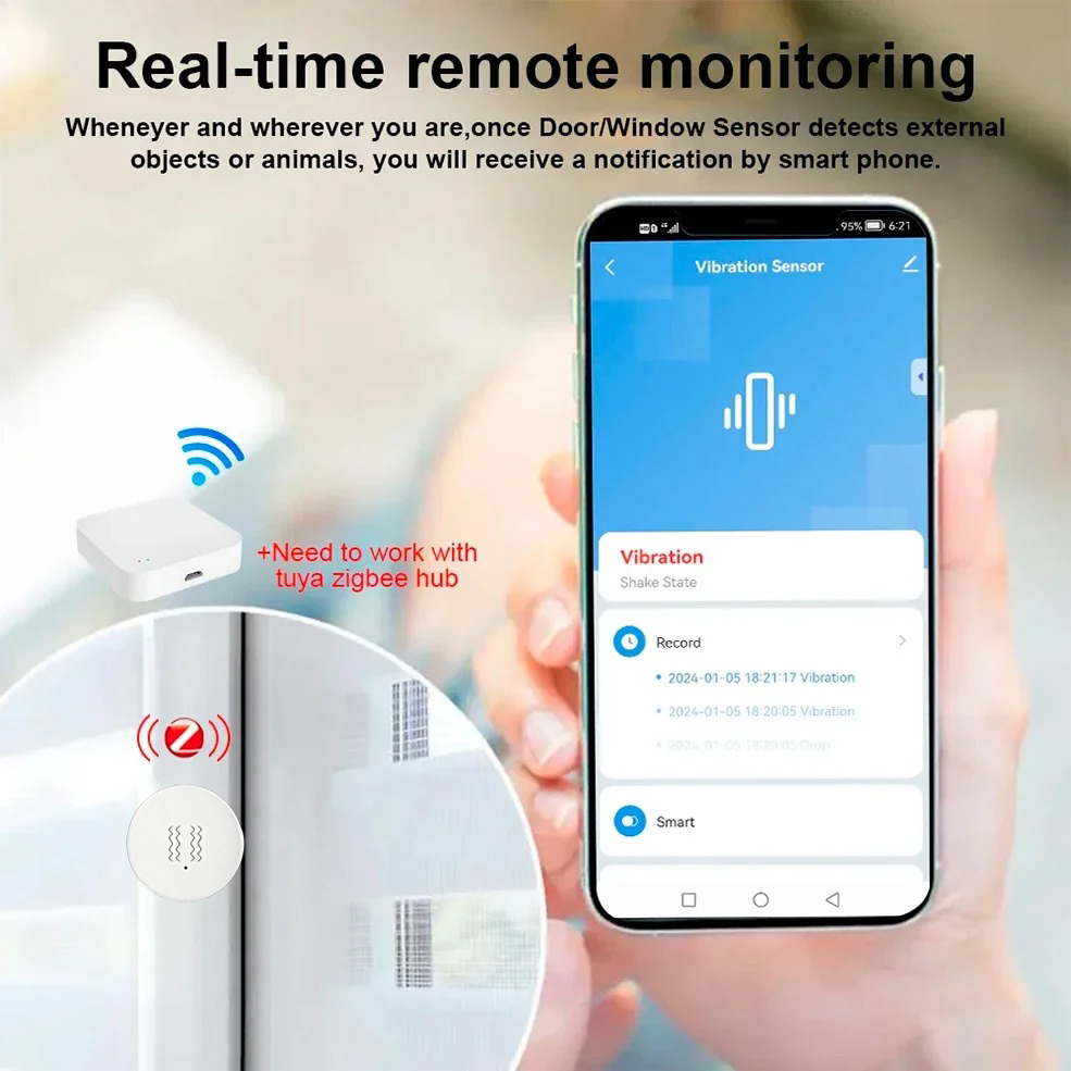 Capteur de vibration intellige - Home Security App avis et prix