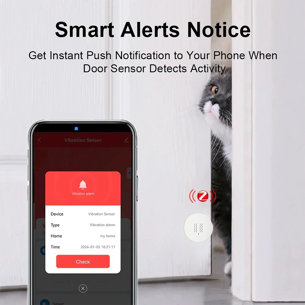 Capteur de vibration intellige - Home Security App avis et prix