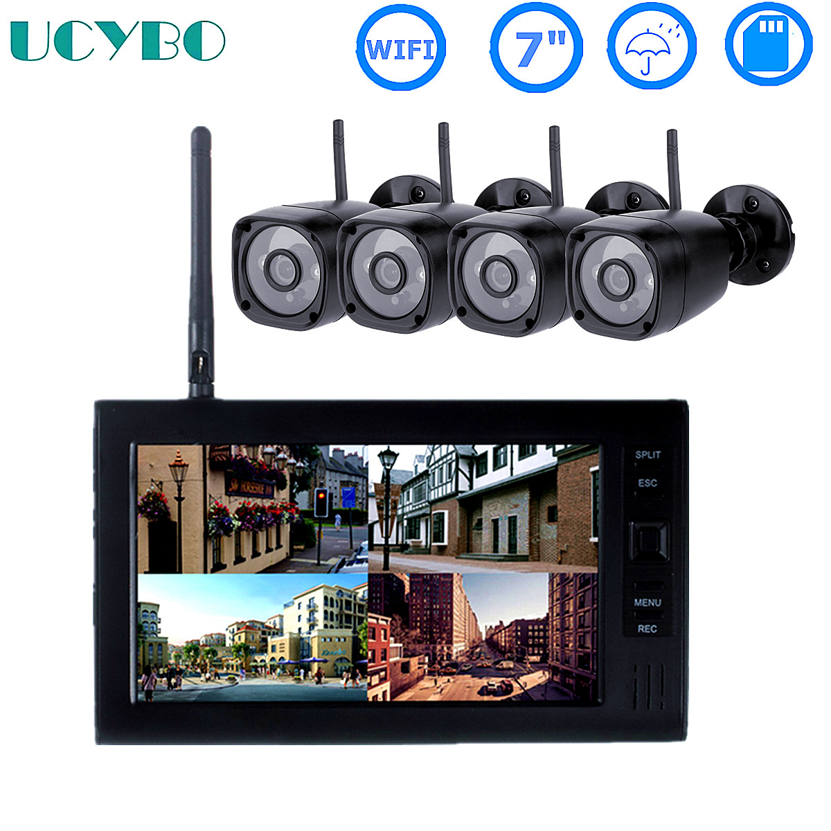 Système de sécurité CCTV avec  - Home Security Battery avis et prix