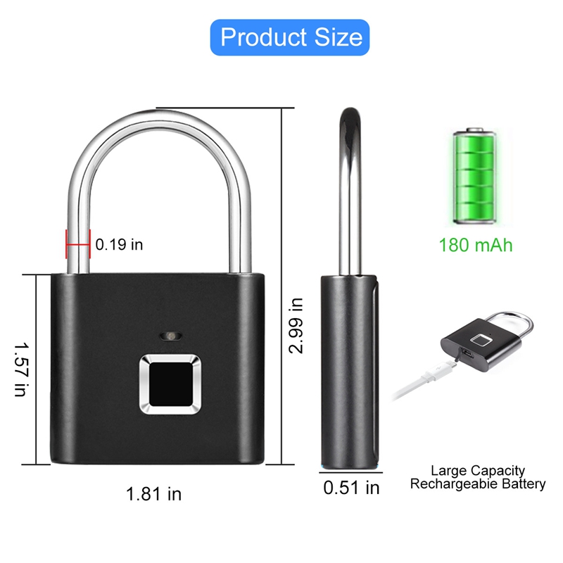 Serrure de porte biométrique à - Home Security Battery avis et prix