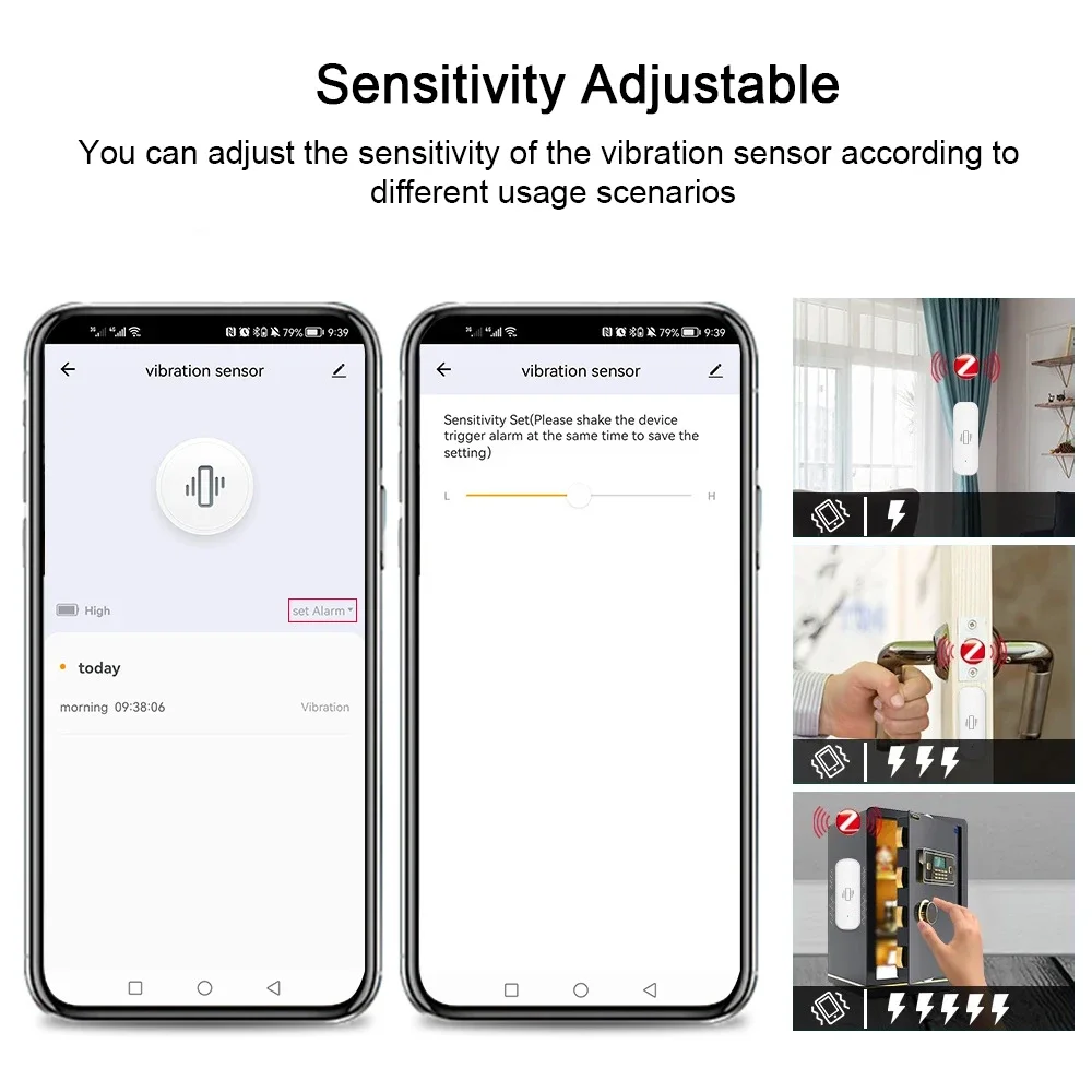 Capteur de vibration intellige - Home Security App avis et prix