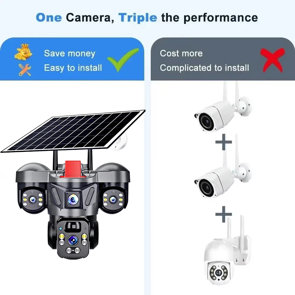 KERUI extérieur PTZ 6MP 4G SIM - Home Security Battery avis et prix