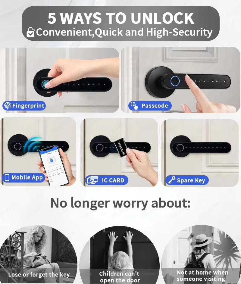 Serrure de porte numérique int - Home Security Battery avis et prix